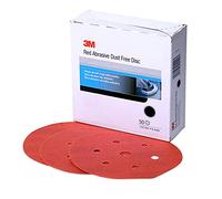 3M Hookit Red Abrasive Disc Dust Free, 01138, 6 in, P500, 50 discs per carton