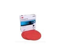 3M Hookit Red Abrasive Sanding Discs, 01219, No Hole, 6 in, 320+ Grade, Pack of 50 Discs, for Auto Sanding, Primer Sanding, E-Coat Sanding