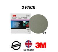 3M Hookit Trizact 3000 150mm 6" Wet or Dry Fine Finishing Sanding Discs 50414 X3