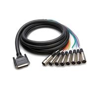 3m Hosa ANALOGUE 25 Pin D-Sub to 8x XLR3 (Male)