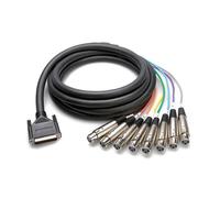 3m Hosa Multicore ANALOUGUE 25 Pin D-Sub to 8x XLR3 (Female)