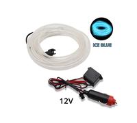 (3M, ice blue Cigarett) 1M/2M/3M/5M Universal Car Interior Lighting LED Strip Decoration Garland