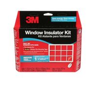 3M 2149W Indoor 1 Insulation Kit, Clear Heat and Cold, 7 19.7 Film, Covers One XL 6 8 in x 19.5 ft Window