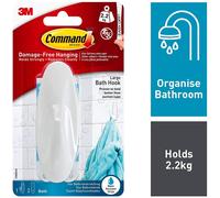 3m Large Command Designer Hook With Water-Resistant Strips 17083B
