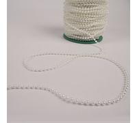 3m Length Artificial Pearl Garland Wedding Roll String Reel (5mm, Ivory)