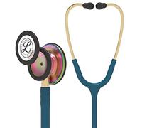 3M Littmann Classic III Monitoring Stethoscope, Rainbow-Finish, Caribbean Blue Tube, 69 cm, 5807