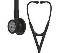 3M Littmann Cardiology IV Diagnostic Stethoscope, Black-Finish Chestpiece, Black Tube, Stem and Headset, 27 inch, 6163