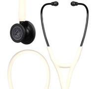 3M Littmann Cardiology IV Diagnostic Stethoscope, 6186C, Black Matte-finish Chestpiece, Alabaster Tube
