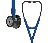 3M Littmann Cardiology IV Diagnostic Stethoscope, High Polish Smoke-Finish Chestpiece, Navy Tube, Blue Stem and Black Headset, 27 inch, 6202