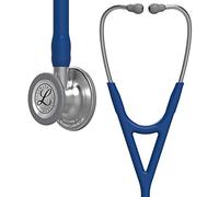 3M Littmann Cardiology IV Diagnostic Stethoscope, Standard-Finish Chestpiece, Navy Blue Tube, Stainless Stem and Headset, 27 inch, 6154