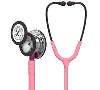 3M Littmann Classic III Monitoring Stethoscope, Mirror Chestpiece, Pearl Pink Tube, Pink Stem and Smoke Headset, 27 inch, 5962