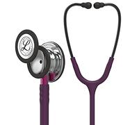 3M Littmann Classic III Monitoring Stethoscope, Mirror Chestpiece, Plum Tube, Pink Stem and Smoke Headset, 27 inch, 5960