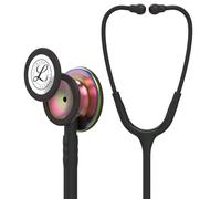 3M Littmann Classic III Monitoring Stethoscope, Rainbow-Finish Chestpiece, black stem and headset, Black Tube, 69 cm, 5870