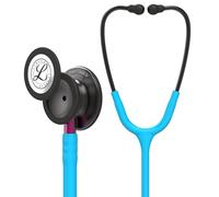 3M Littmann Classic III Monitoring Stethoscope, Smoke Chestpiece, Turquoise Tube, Pink Stem and Smoke Headset, 27 inch, 5872