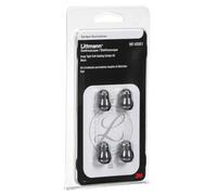 3M Littmann Stethoscope Spare Parts Kit, Snap Tight Soft-Sealing Eartips, Black, Large and Small, 40001