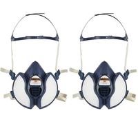 3M Maintenance Free Half Mask 4251+, Reusable Respirator, FFA1P2 R D Filters, Particulate, Organic Vapour, EN 405, Multicoloured, One Size, 1 per Package