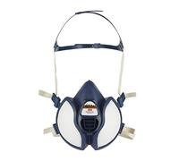 3M Maintenance Free Half Mask 4251+, Reusable Respirator, FFA1P2 R D Filters, Multicoloured, One Size
