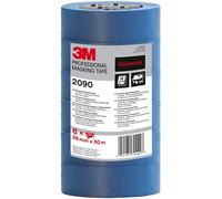 3M Masking Tape 2090 Universal Surfaces, medium tack, UV stable, indoors & outdoors, tower pack 6 rolls, 36 mm x 50 m