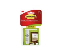 3M Medium White - Picture Hanging Strips - Pack of 12