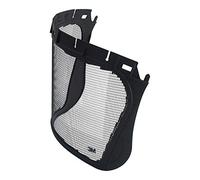 3M Mesh Visor, Etched Stainless Steel, Black, 5J-1