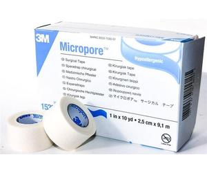 3M Micropore Medical Surgical Paper Tape 2.5cm X 9.1m - 1530-1