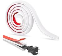 3M Mini Cable Trunking,WideSmart Cable Floor Cover Cable Trunking,Self-Adhesive Cable Trunking for Electric Cables Kit,Hide Wires on Walls,Suitable for Wall,Floor & Ceiling Cables Management