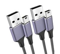 3M Mini USB Cable Compatible with TI 84 Plus CE,PS3 Controller Charger | Mini USB to USB2.0 480Mbps Nylon Braided Charging Cable for Camrea,Gopro,Dash Cam,Hard Drive,GPS,Blue Yeti Microphone,MP3/MP4