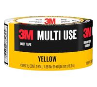 3M Multi-Use Colored Duct Tape, Yellow with Strong Adhesive and Water-Resistant Backing, Multi-Surface Duct Tape for Indoor and Outdoor Use, 1.88 Inches x 20 Yards, 1 Roll (3920-YL)