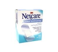 3M Nexcare Clear Waterproof One Size Bandages 50's