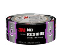 3M No Residue Duct Tape, 1.88 in x 20 yd, 1 Roll, Removes Without a Trace, Great for Bundling, Securing Cords, Tear by Hand Vertically and Horizontall