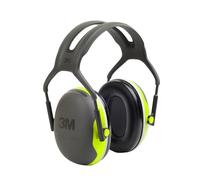 3M PELTOR Earmuffs, Hi-Viz, Headband, X4A, SNR 33 dB