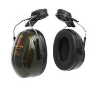 3M PELTOR Earmuffs Optime II 30 dB, Green, Helmet Mounted, H520P3E-410-GQ