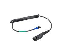 3M Peltor FLEX Cable for Motorola ATEX DP4401EX Peltor FLEX cable with coiled cable for Motorola walkie-talkie