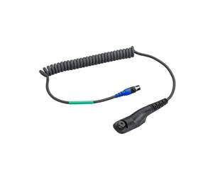 3M Peltor FLEX Cable for Motorola ATEX DP4401EX Peltor FLEX cable with coiled cable for Motorola walkie-talkie