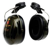 Earmuffs 3M PELTOR Optime II 30 dB, Green, Helmet Mounted, H520P3E-410-GQ