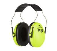 3M Peltor Kid Ear Defender Children H510AK, neon green, Child Hearing Protection / Earmuff; Adjustable size; For noise levels 87-98 dB (SNR: 27dB); S