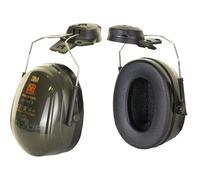 3M PELTOR Optime II Earmuffs, 30 dB, Green, Helmet Mounted, H520P3E-410-GQ