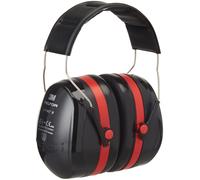 3M PELTOR Optime III Headband Hearing Protection - Black/Red Sml