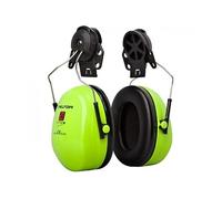 3M PELTOR Optime III Earmuffs, 34 dB, Hi-Viz, Helmet Mounted