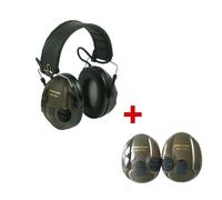 3M Peltor SportTac + Green shells Hearing protection for hunting or shooting
