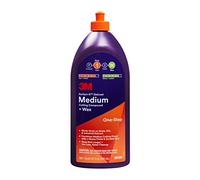 3M Perfect-It Gelcoat Medium Cutting Compound + Wax, 36106, 1 Quart, One-Step Process, P1500 and Finer Scratches, Fiberglass Oxidation Remover for Boats and RVs