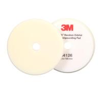 Perfect-It 3M Random Orbital Foam Compounding Pad, White, 150 mm (6 in), 34126