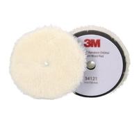 3M Perfect-It Random Orbital Wool Compounding Pad, Medium, White, 130 mm (5 in), 34121