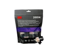 3M Performance Pressure HVLP Atomizing Head Refill Kit, 10 Pack | 26814, Size 1.4, Orange, For Use With 3M Performance Industrial Spray Gun