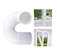 3m Portable Air Conditioner Hose, 5.9" Diameter 118" Length Universal AC Exhaust Vent Hose, Anti-Clockwise Thread PVC Aluminium Foil Insulated Portable Air Conditioning Duct Outlet Pipe Extension Kit
