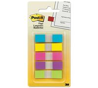 Post-it Flags 6835CB2 Page Flags in Portable Dispenser, 5 Bright Colors, 5 Dispensers, 20 Flags/Color (6835CBEU)