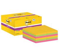 3M Post-It Super Sticky Notes, Value Pack, 18 + 6 Free Pads, 90 Sheets Per Pad, 47.6 mm X 47.6 mm - Extra Sticky Notes For Walls,