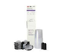3M PPS 2.0 Paint Spray Gun System Refill Kit with Lids and Liners, 26173, Standard, 22 Ounces, 200-Micron Filter, Use for Cars, Furniture, Home and more,12 Disposable Lids and Liners,16 Sealing Plugs