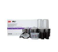3M PPS 2.0 Spray Gun Cup, Lids and Liners Kit, 26028, Micro, 3 Ounces, 200-Micron Filter, Use for Cars, Furniture, House and More, 1 Mini Paint Cup, 50 Micro Liners, 50 Lids, 32 Sealing Plugs