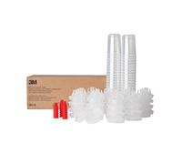 3M PPS (Original Series) Paint Spray Gun Cup Lids and Liners Kit, 16114, Mini, 6 oz, 200-micron Filter, Use w/Paint Gun for Cars, Furniture, Home, 50 Disposable Lids and Liners, 20 Sealing Plugs